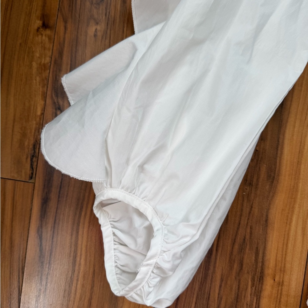ELIRE White Ruffle Sleeve Peplum Top - Picture 6 of 9